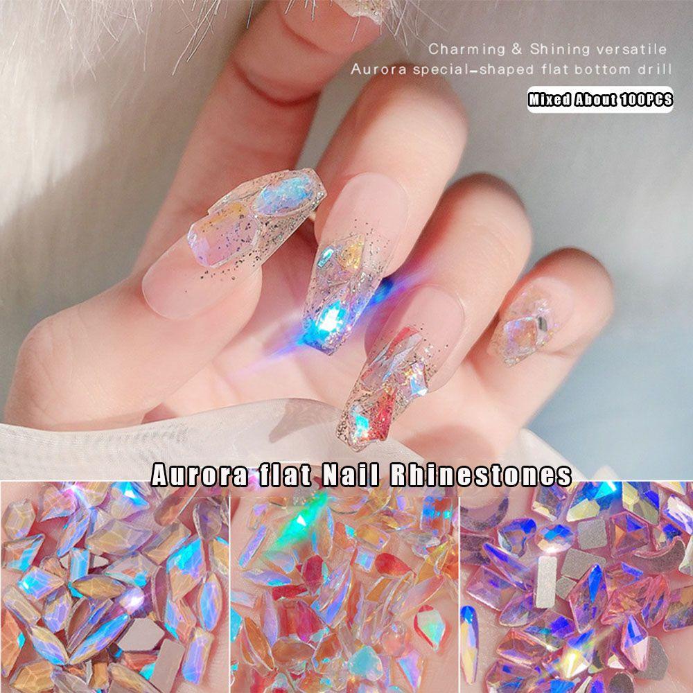 Preva 100PCS Berlian Imitasi 3D Untuk Dekorasi Nail Art