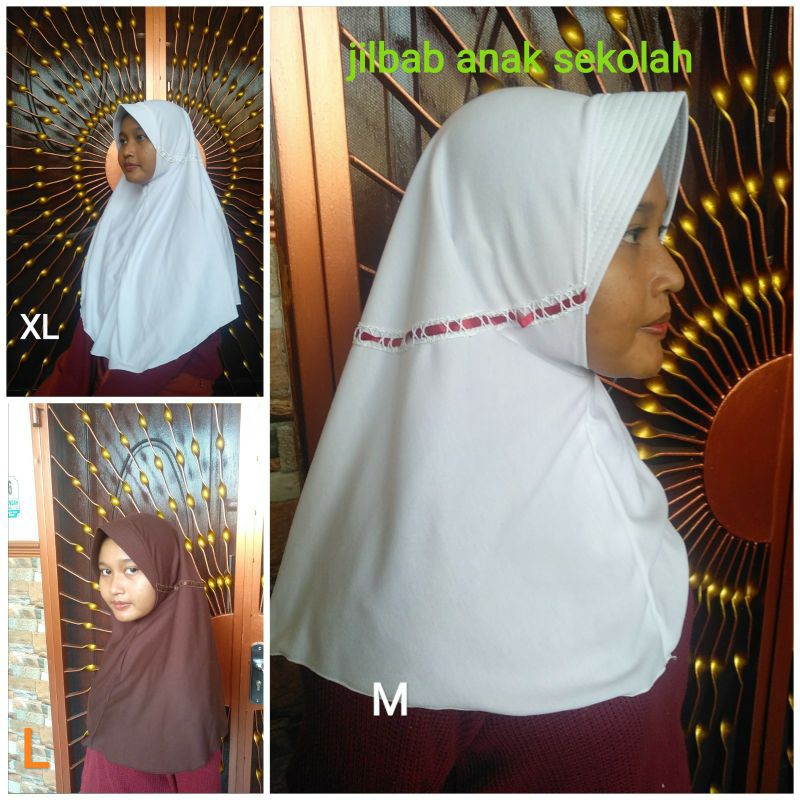 Hijab anak sekolah / kerudung anak sekolah / hijab serut