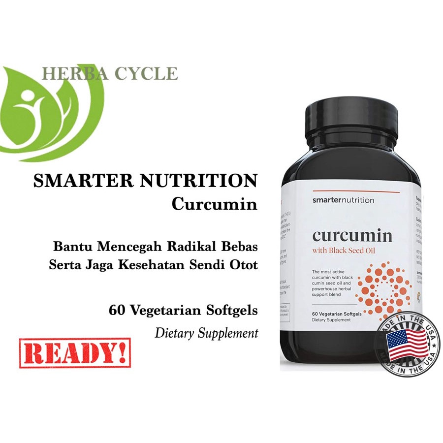 Smarter Nutrition Curcumin 60 VegSoft Vitamin C Antioksidan ORI USA