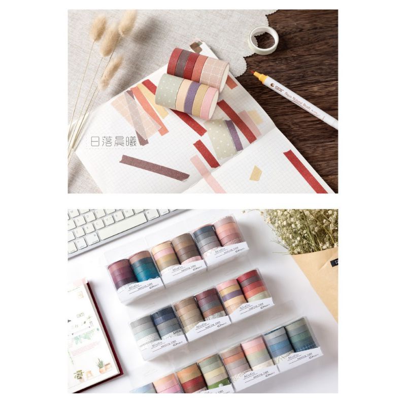 Washi Tape Selotip Isolasi Motif colorful Masking Tape Diary Scrapbook DIY dekorasi Label