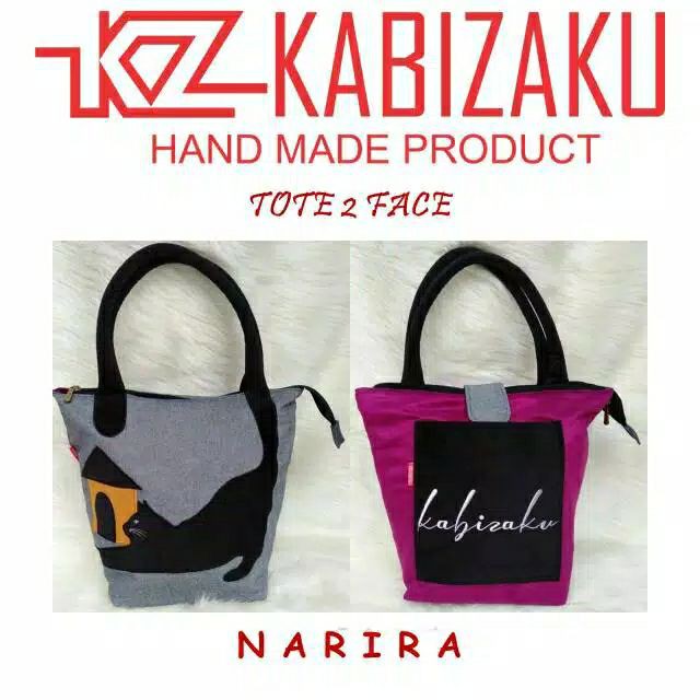Kabizaku tote 2 face narira tas selempang wanita kekinian Kabizaku tote 2 face narira tas selempang wanita kekinian