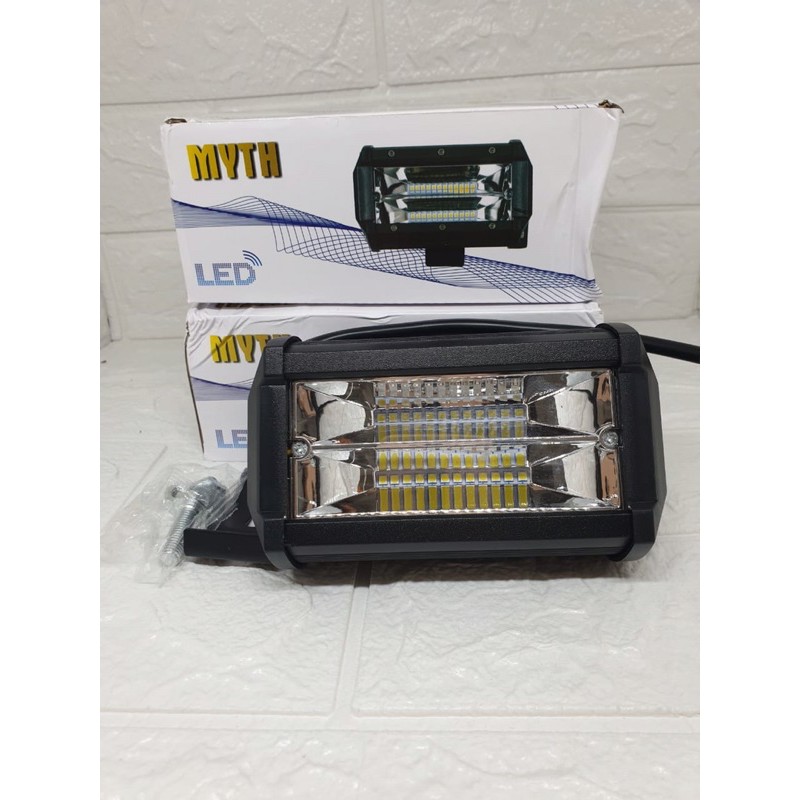 Lampu tembak sorot LED MYTH PUTIH BAR cree cwl 24 mata 2 susun led motor