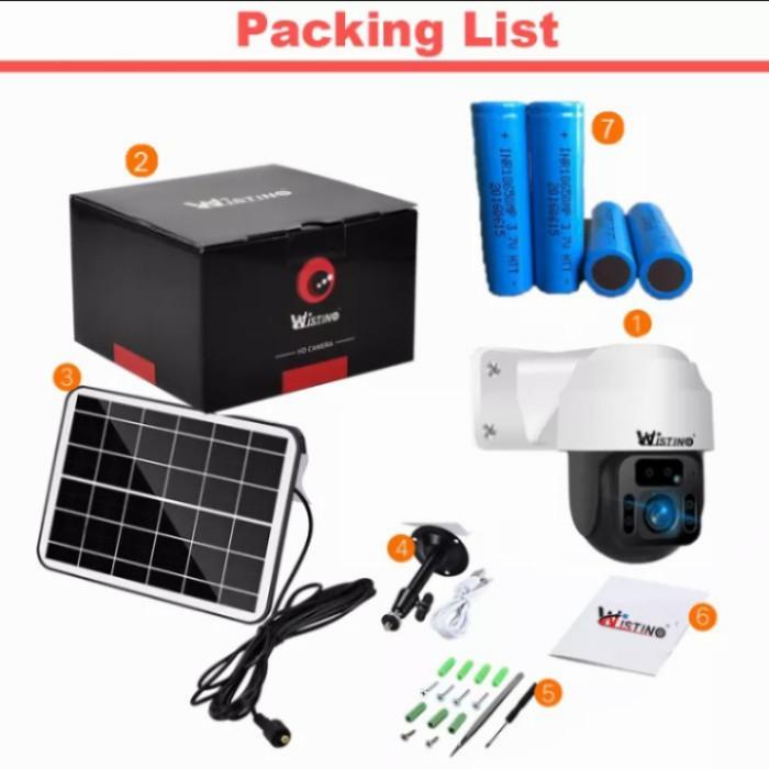 Wistino Kamera CCTV WIFI Cell Solar Panel Surya Outdoor