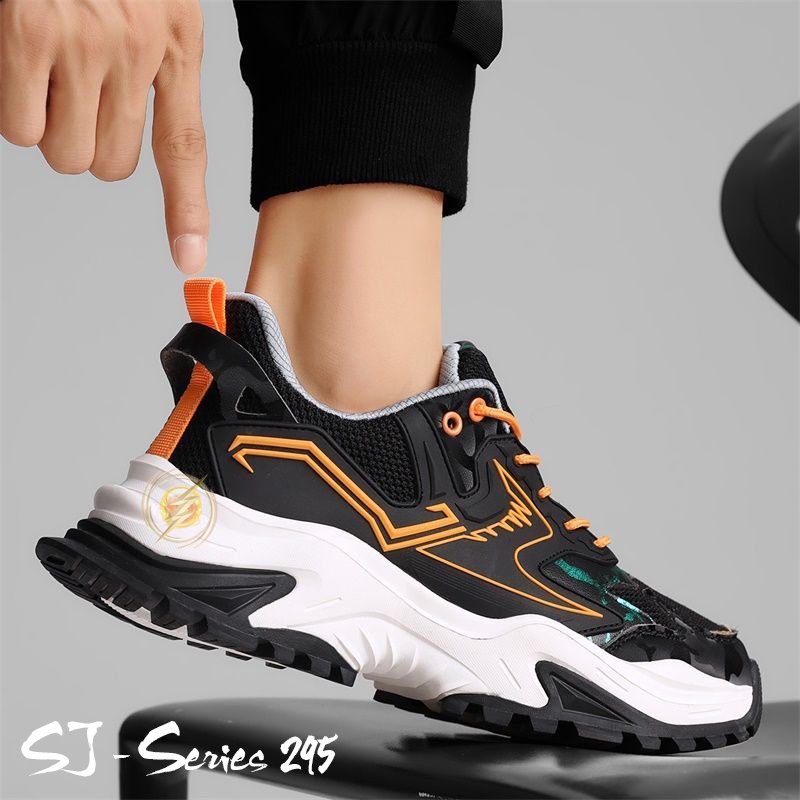 Sepatu Sneakers Pria Fashion Trendy Motif Keren Kualitas Import Premium -295 hijau