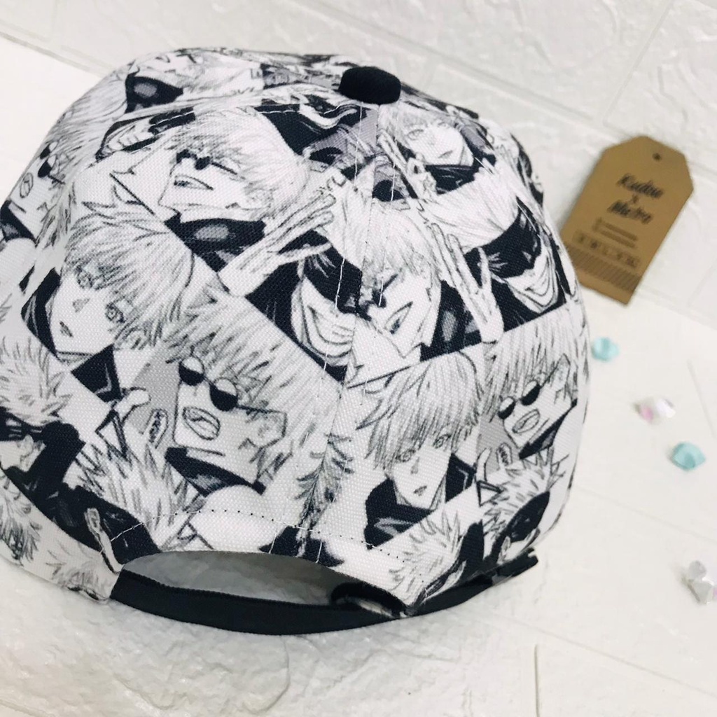 Snapback Gojo Satoru Fullprint Anime Manga Jujutsu Premium