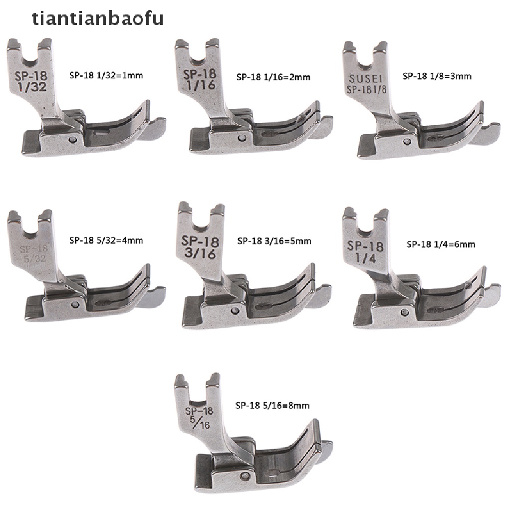 1pc presser foot Kanan Dan Lebar Bahan full steel Untuk Mesin Jahit