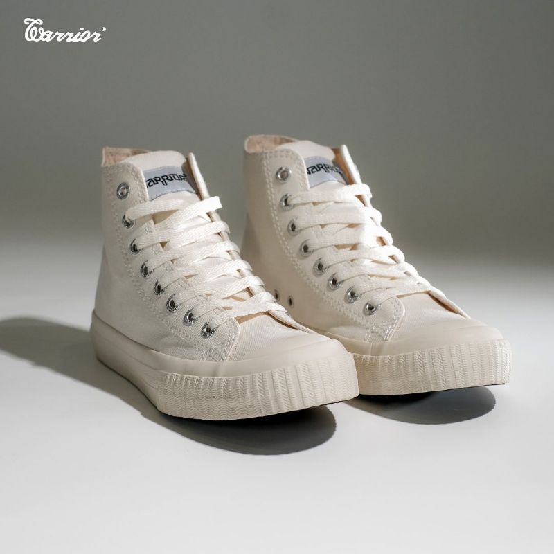 Sepatu Warrior Venus High White Cream Original 100% Warior Venus Black White Hi Cut
