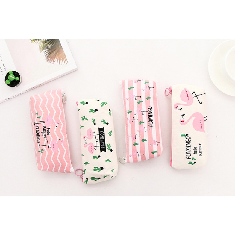 

Tempat Pensil Kanvas Flamingo Kaktus