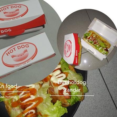 

✶ Dus Hotdog Standart 1 pack- Box Hotdog - Dus Hotdog - Kemasan Hotdog ✪