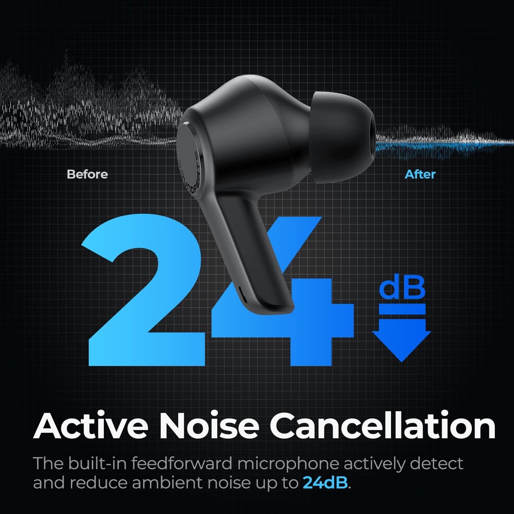 SoundPEATS T3 Active Noise Cancelling True Wireless Earbuds TWS T 3