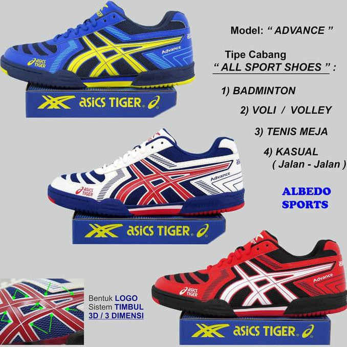 Sepatu Badminton Bulutangkis Asicstiger Advance Rs