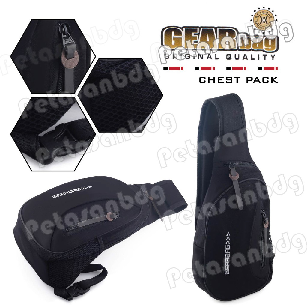 PTS -Tas Selempang Pria Gear Bag Courtyard Canvas Sling Bag