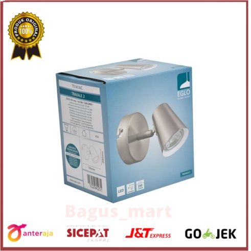 Eglo Lampu Sorot Travale2 1x3.3 Watt Gu10/lampu spot/lampu dinding