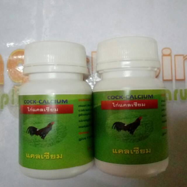 Cock calcium 100tab kalsium ayam petarung vitamin obat kalek