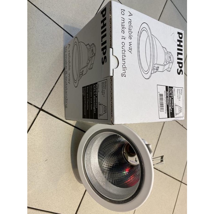 Kap downlight FBS111 PHILIPS 5inch putih E27 max 19watt bohlam LED
