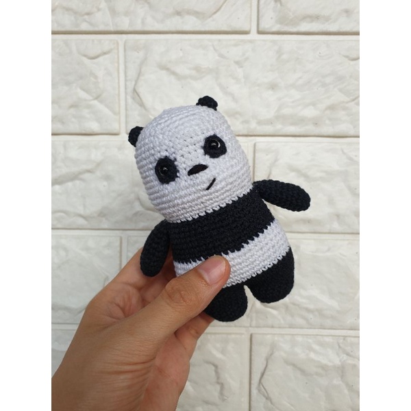 Gantungan Kunci /Tas - Boneka Amigurumi /Crochet /Rajut We Bare Bear