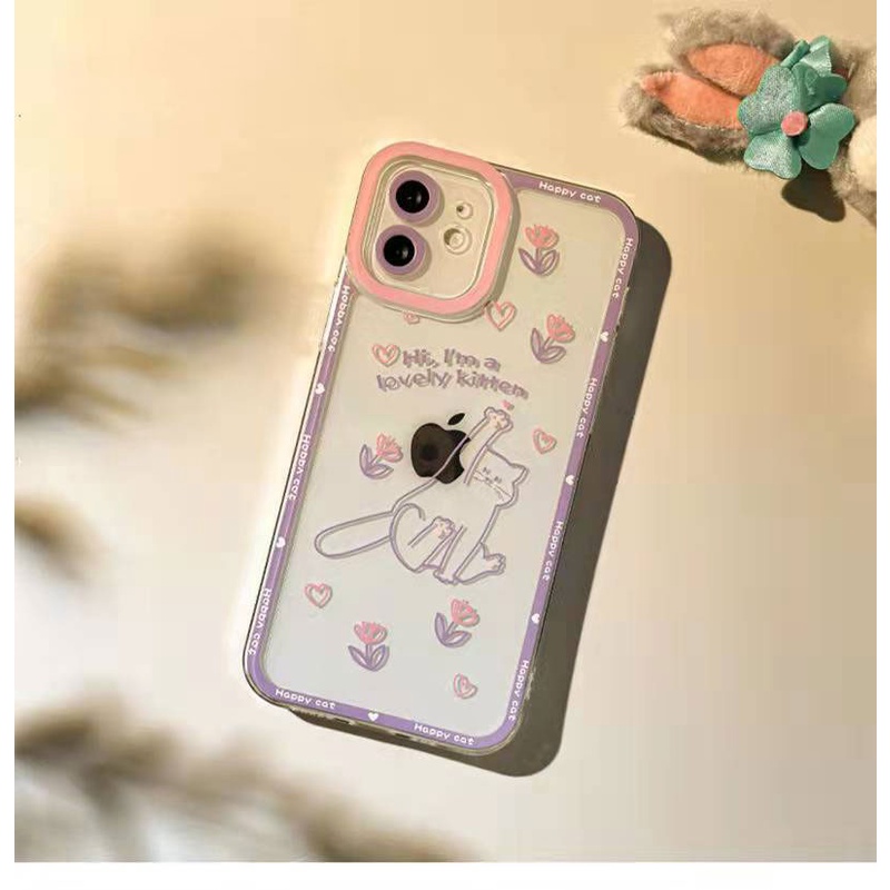 Soft case Silikon Transparan 13pro 13prm Motif Kartun Untuk iphone 11 12pro MAX 7p 8p XS MAX Xr 11 MAX 7se-se20207se-se
