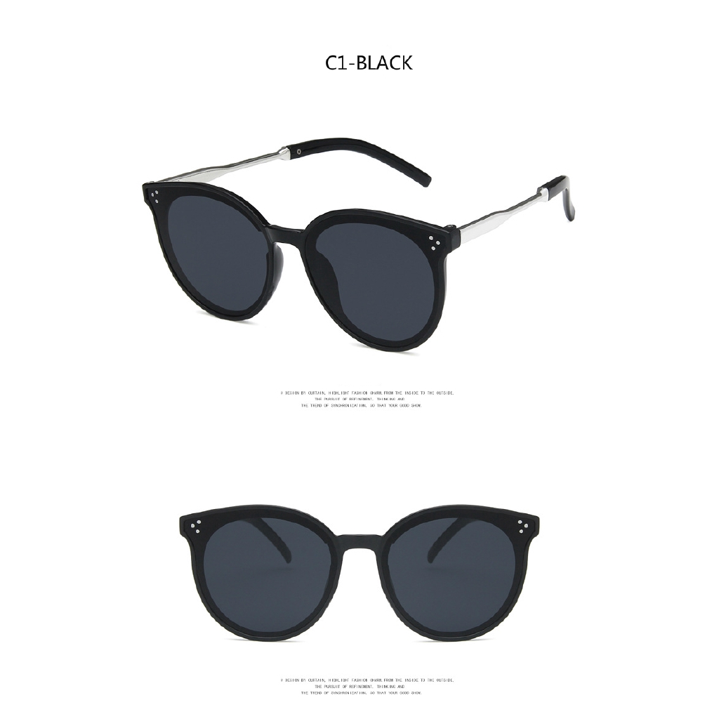 retro Korean  Mi nail street shooting UV-proof sunglasses