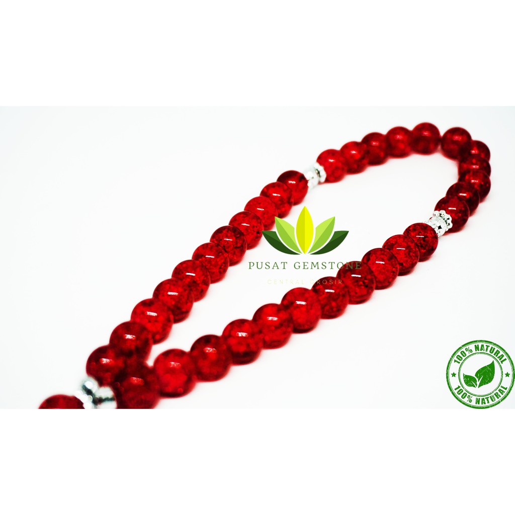 Tasbih Merah Siem Sintetis 33 Butir