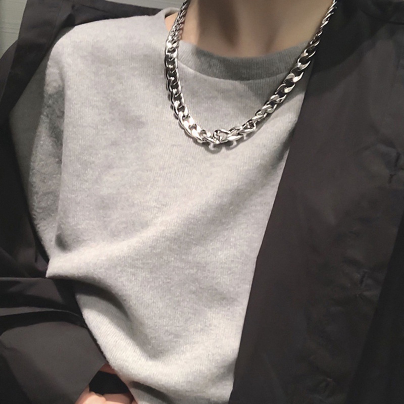 Kalung Rantai Tebal Gaya Hip Hop Untuk Pria Dan Wanita