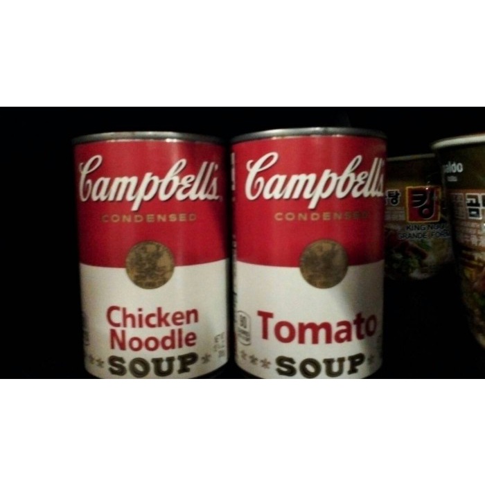 

CAMPBEL TOMATO SOUP DAN CHICKEN NOODLE SOUP