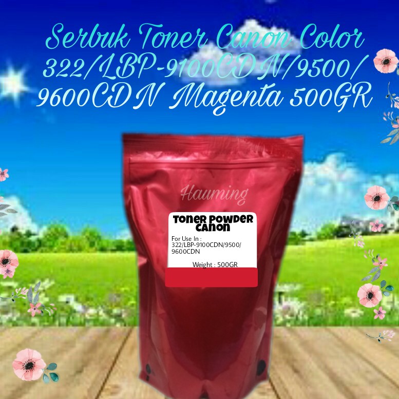 Serbuk Toner Canon EP 322 LBP-9100CDN 9500CDN 9600CDN 9100 9500 9600 LBP9100 LBP9500 Magenta 500gr