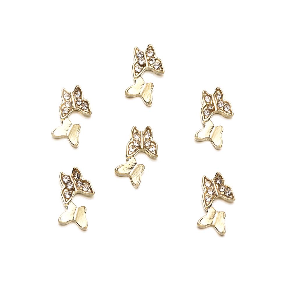 Rebuy Ikatan Simpul Nail Art Dekorasi Fashion 3D Dasi Kupu-Kupu Manikur Aksesoris Ornamen