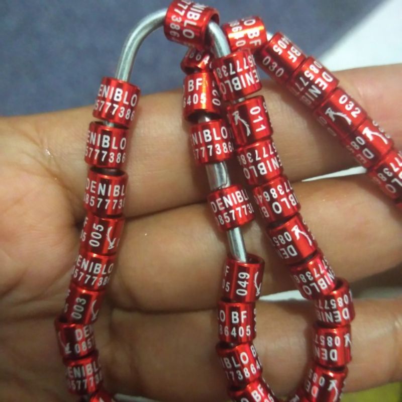 Ring burung murai dengan logo murai minimal pembelian 25 ring