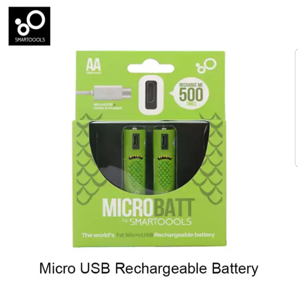 Baterai cas ulang Smartoools Battery Micro Usb Rechargeable AA dan AAA