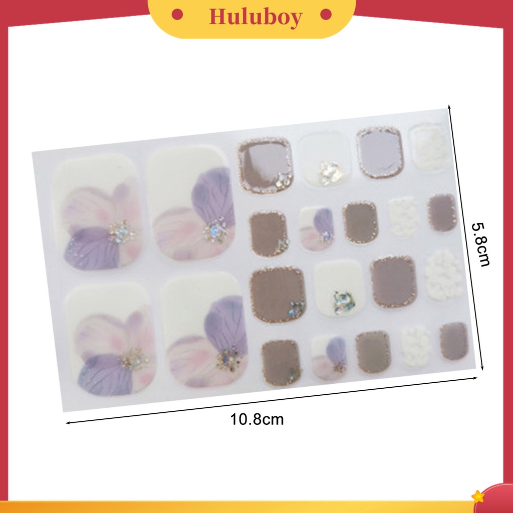 Huluboy Huluboy♡ Stiker Kuku Dengan Perekat Untuk Dekorasi Nail Art Wanita