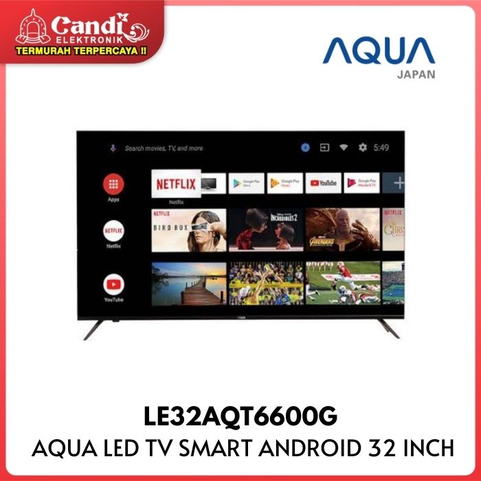 TV AQUA LE32AQT6600G 32 INCH ANDROID TV LE32AQT 32AQT6600G