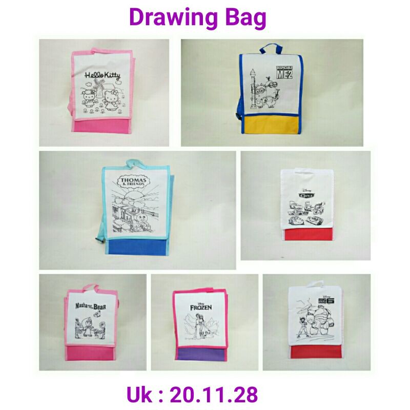 

Tas Mewarnai DIY coloring bag craft