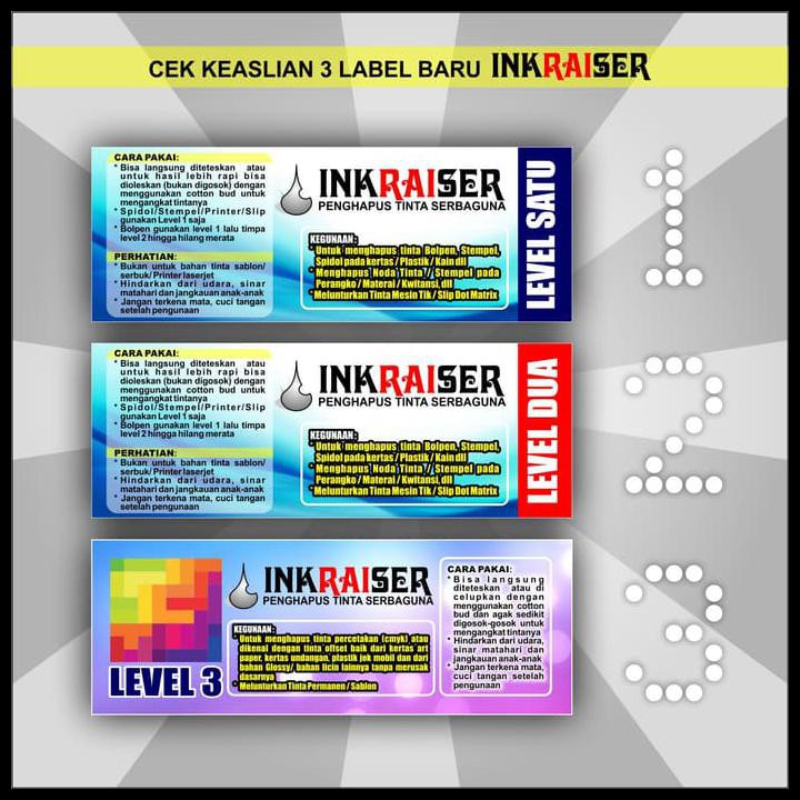 Diskon Penghapus Tinta Inkraiser Level 1 2 3 Shopee Indonesia
