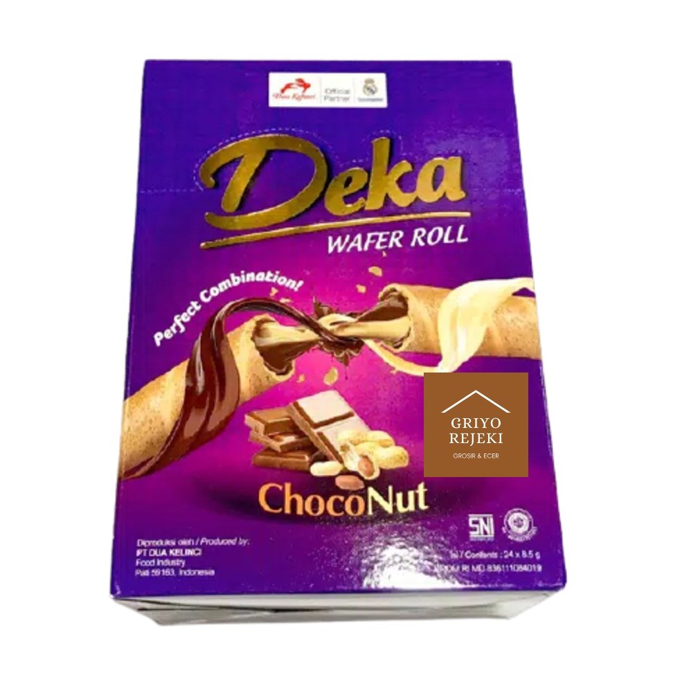 

Deka Wafer Roll Choconut 8.5gr 1 Pak Box 24 Pcs