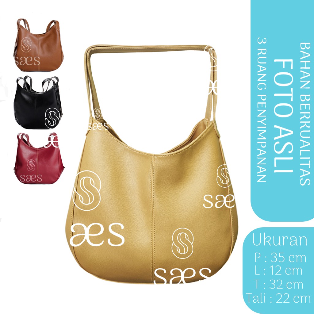 Hobo Bag WIDURI / WIDORI Wanita Cewek Simple Stylish Style HOBO BAG PREMIUM Korea saes store id Murah Widuri saes store 006