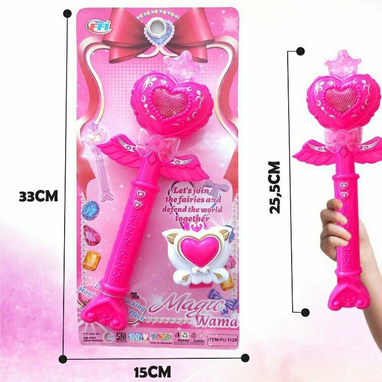 MAINAN TONGKAT PERI MAINAN ANAK CEWEK MAINAN TONGKAT MAGIC WAND