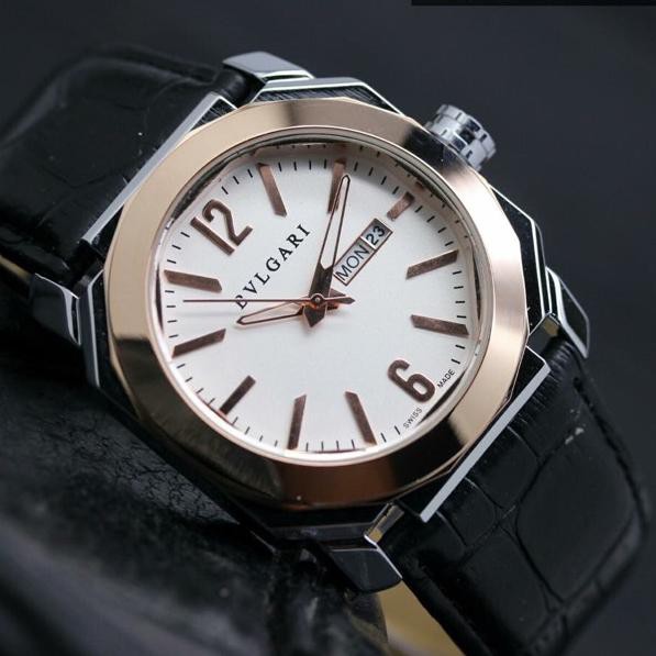 Stok Baru Jam pria simple Bvlgari premium  .. Harga Terbaik