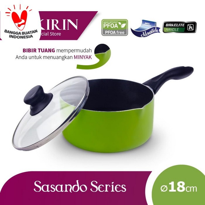 KIRIN SAUCEPAN |SASANDO|18|TEFLON CLASSIC|1.9MM