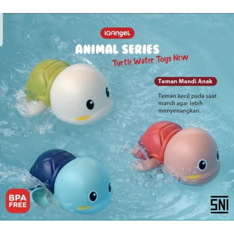 Mainan mandi bayi penyu berenang