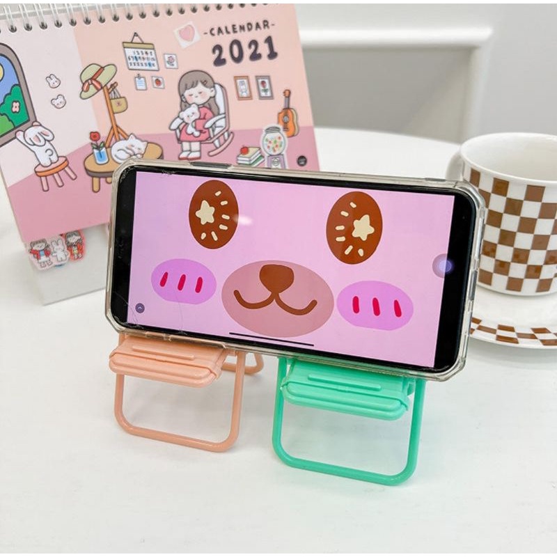 Holder Desk Hp Kursi Warna Lucu Unik Folding Hape