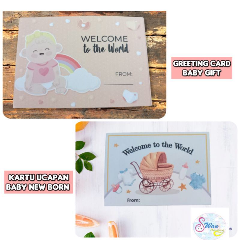 Jual Kartu Ucapan Baby New Born / Kartu ucapan kelahiran bayi