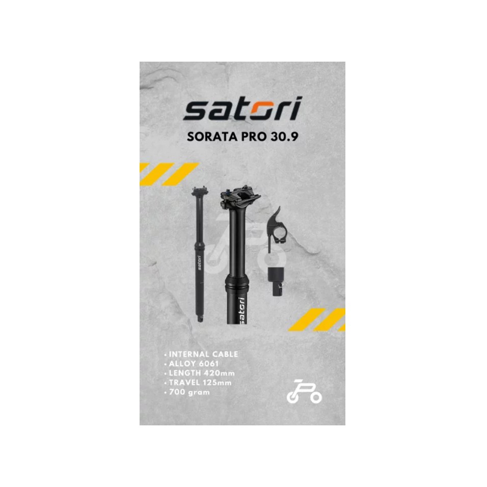 SEATPOST DROPPER SATORI SORATA PRO 30.9 internal cable kabel dalam 125mm