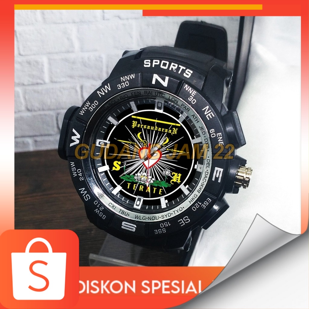 TERLARIS JAM TANGAN PSHT SPORT ANTI AIR CUSTOM SH TERATE COWOK/CEWEK - CA017 GUDANG JAM 22