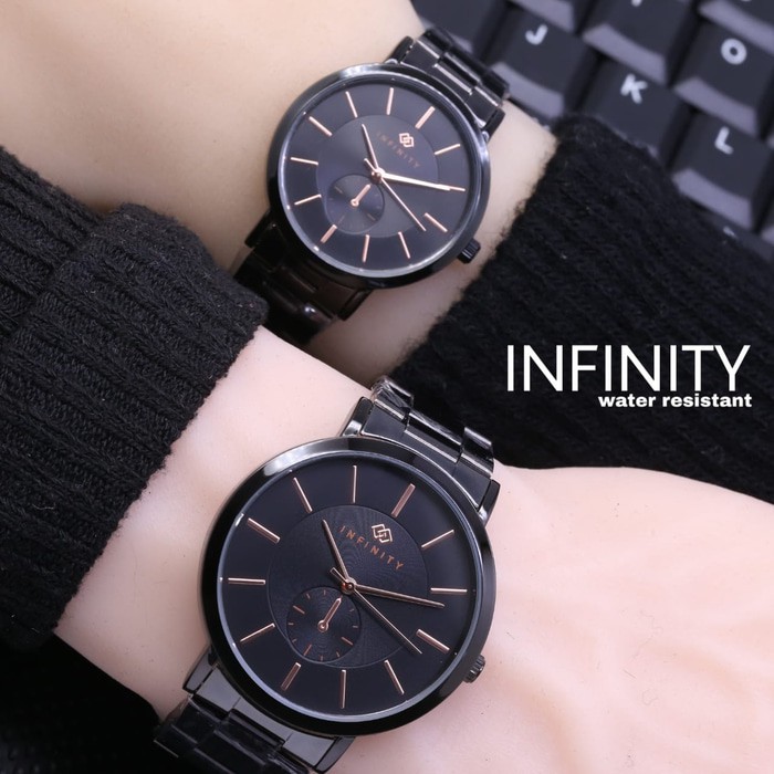JAM TANGAN INFINITY RANTAI COUPLE 0521 Terbatas
