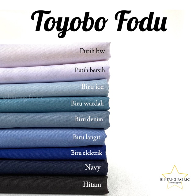 Bahan Kain Katun TOYOBO FODU 1 meter-5