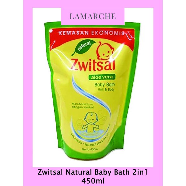 Jual Sabun Mandi Zwitsal Natural Baby Bath 2in1 Pouch 450ml - Kemasan ...