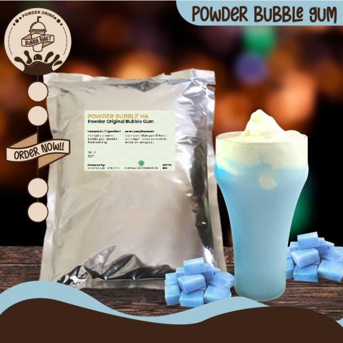 

BUBUK BUBBLEGUM/POWDER RASA BUBBLEGUM/BUBUK MINUMAN BUBBLEGUM ORI 1 KG