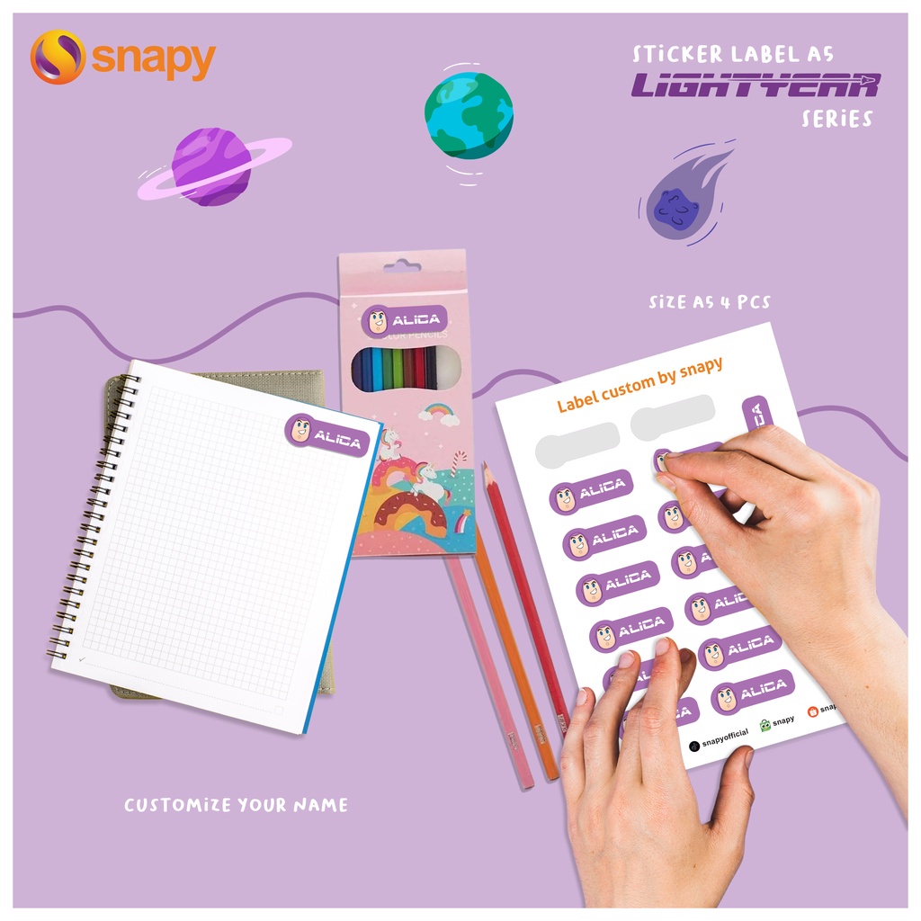

STIKER LABEL BUKU BUZZ LIGHTYEAR