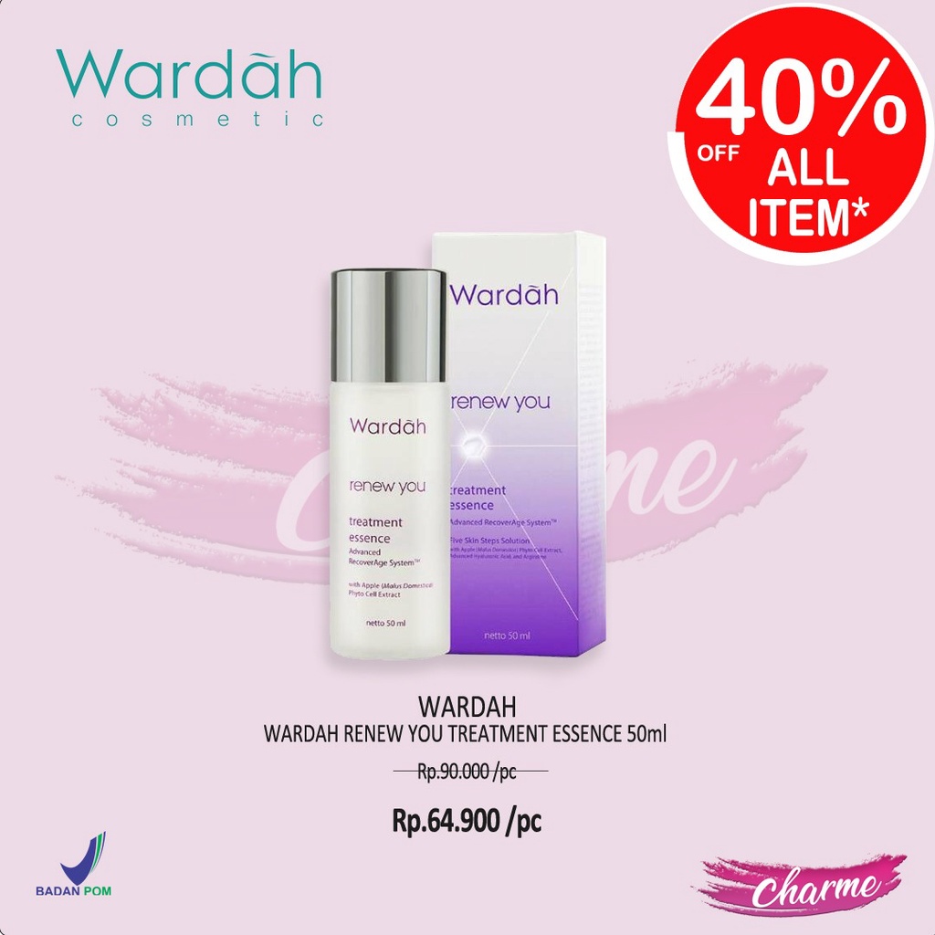 (READY&amp;ORI) Wardah Renew You Anti Aging Essence Serum Facial Wash Day Night Eye Cream Sleeping Mask