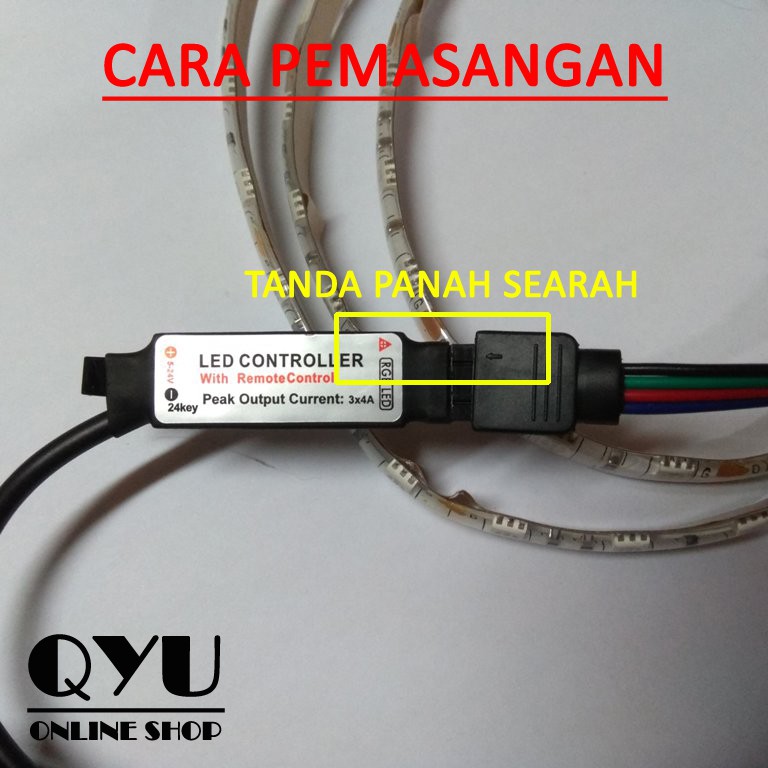 LED Strip RGB 5050 USB (Lampu Hias Meja PC TV) + Remote Control
